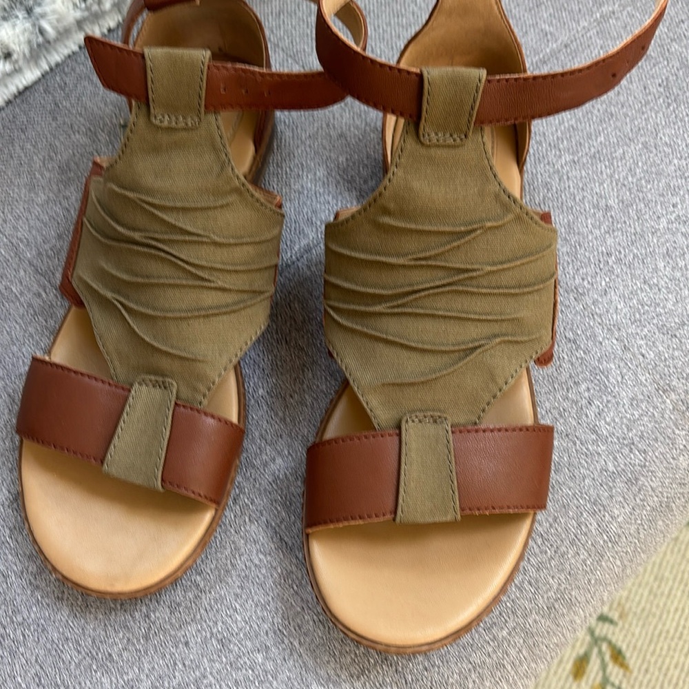Timberland Cherrybrook Green Canvas Sandals‎